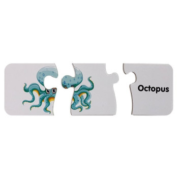 Puzzle Edukacyjne Układanka Świat Oceanów 10 Połączeń