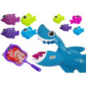 Gra Kąpielowa Rekin Łowca Rybek + Siatka Podbierak