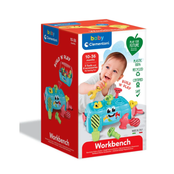 Stolik Małego Majsterkowicza Narzędzia Skrzynka Clementoni 17733