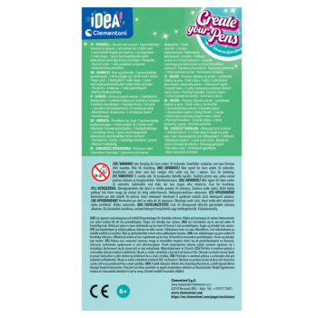  Idea Art Zestaw Mini Fabryka Długopisów Motylki Clementoni 18169