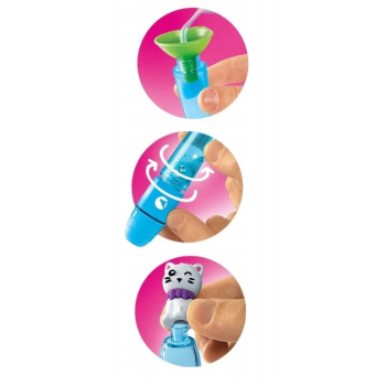 Idea Art Zestaw Mini Fabryka Markerów Zakreślaczy Słodkie Pupile Pies i Kot Clementoni 18166