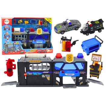 Zestaw Rozkładany Tor Garaż W Walizce Policja Światła I Dźwięki