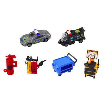 Zestaw Rozkładany Tor Garaż W Walizce Policja Światła I Dźwięki