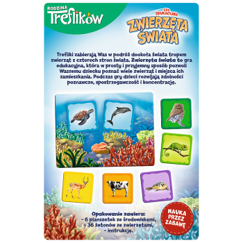 Gra dla dzieci Zwierzęta Świata Rodzina Treflików 02337