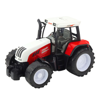 Traktor Rolniczy Farmerski Z Przyczepą Mieszalnik Paszy Czerwony 60cm
