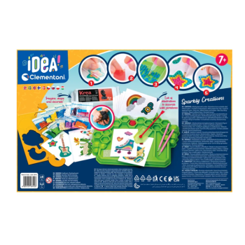 Idea Art Laboratorium Ozdób Kamyczki Modne Naklejki 3D Clementoni 18742