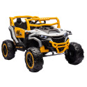 Pojazd na akumulator M1 Biało-Żółty 4x4