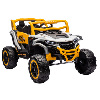 Pojazd na akumulator M1 Biało-Żółty 4x4