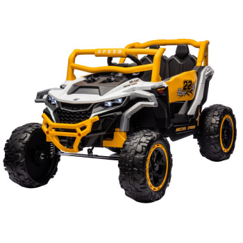 Pojazd na akumulator M1 Biało-Żółty 4x4