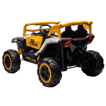 Pojazd na akumulator M1 Biało-Żółty 4x4