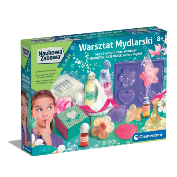 Naukowa Zabawa Zestaw Warsztat Mydlarski Język Polski Clementoni 50888