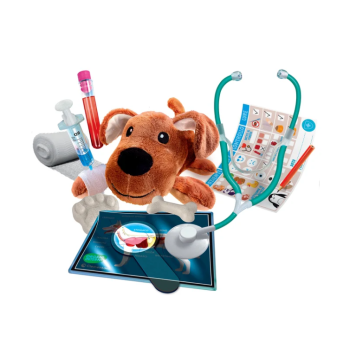 Naukowa Zabawa Zestaw Małego Weterynarza SOS Mały Weterynarz Piesek Język Polski Clementoni 50712