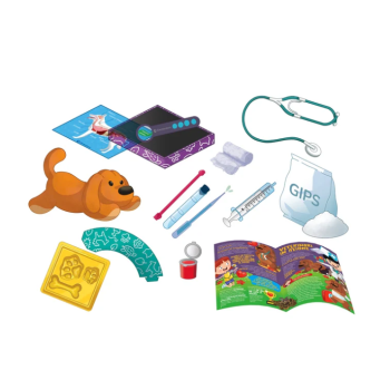 Naukowa Zabawa Zestaw Małego Weterynarza SOS Mały Weterynarz Piesek Język Polski Clementoni 50712