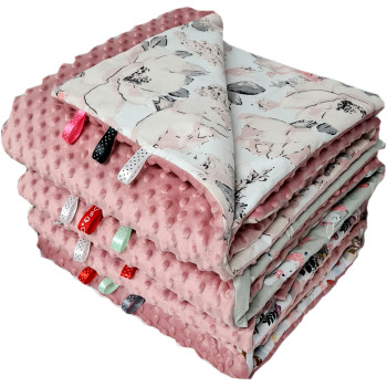 Kocyk 100x135 PUDROWY RÓŻ...