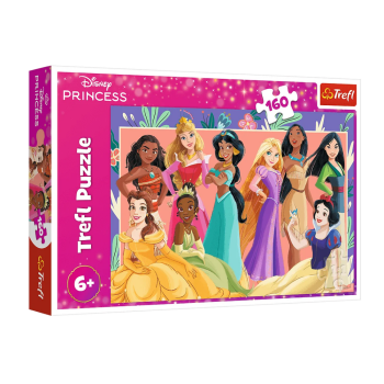 Puzzle - 160 - Prawdziwe księżniczki - Disney Princess - Trefl 15427
