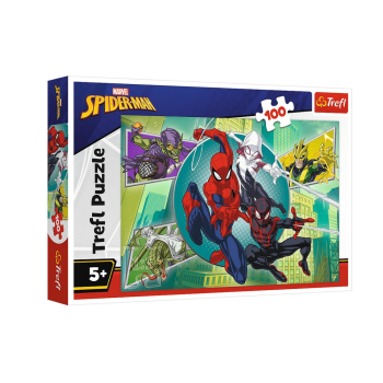 Puzzle - 100 - Pajęcza maska - Disney Marvel Spiderman - Trefl 16519