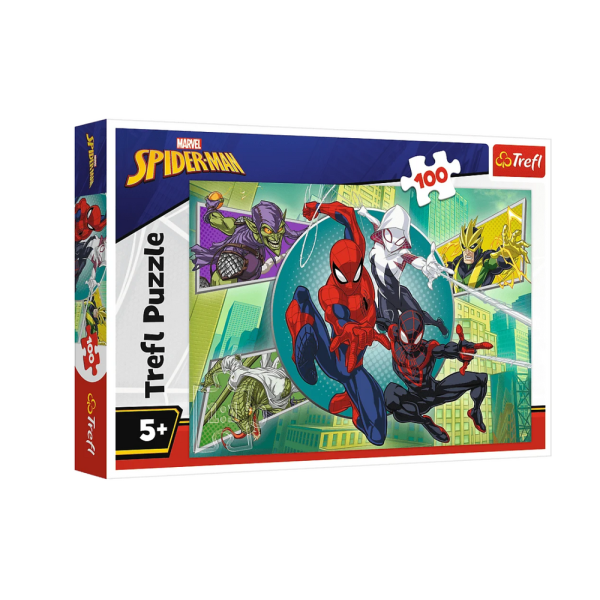 Puzzle - 100 - Pajęcza maska - Disney Marvel Spiderman - Trefl 16519