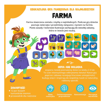 Gra edukacyjna Farma ABC Malucha Rodzina Treflików Trefl 02909