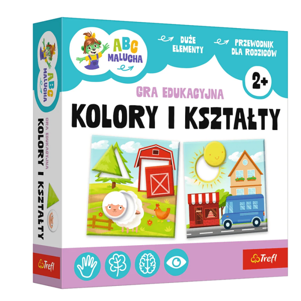 Gra edukacyjna Kolory i Kształty ABC Malucha Rodzina Treflików Trefl 02904