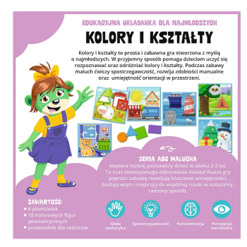 Gra edukacyjna Kolory i Kształty ABC Malucha Rodzina Treflików Trefl 02904