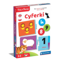 Gra edukacyjna Cyferki Matematyka Uczę się Bawiąc Język Polski Angielski Clementoni 50767