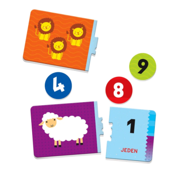 Gra edukacyjna Cyferki Matematyka Uczę się Bawiąc Język Polski Angielski Clementoni 50767