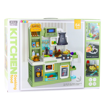 Kuchnia Dla Dzieci Obieg Wody Zmiana Koloru Żywności Para Zielona 64 el.