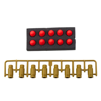 Pistolet Zabawkowy Naboje Piankowe Amunicja Łuski Zielony