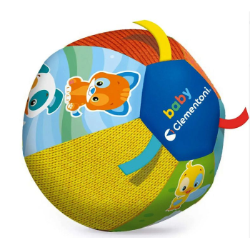 Muzyczna Kolorowa Piłka Zwierzątka Miękka Clementoni 17475
