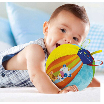 Muzyczna Kolorowa Piłka Zwierzątka Miękka Clementoni 17475