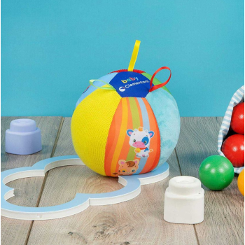 Muzyczna Kolorowa Piłka Zwierzątka Miękka Clementoni 17475