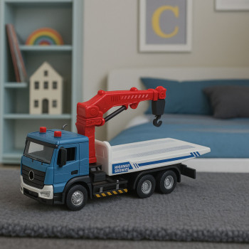 Ciężarówka Laweta Z Holownikiem Metalowa Kabina Światła Dźwięki