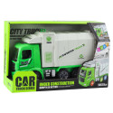 Ciężarówka Śmieciarka Miejska Światła Dźwięki Zielona