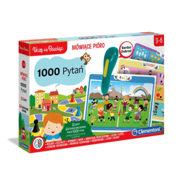 Mówiące Pióro 1000 Pytań Uczę się Bawiąc Język Polski Clementoni 50653