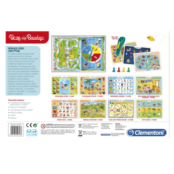 Mówiące Pióro 1000 Pytań Uczę się Bawiąc Język Polski Clementoni 50653