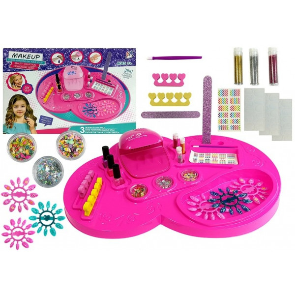 Zestaw Kosmetyczki do Paznokci Suszarka, Lakiery