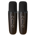 Mikrofony z głośnikiem czarne