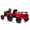 Traktor Na Akumulator CH9959B Z Przyczepą Czerwony 24V