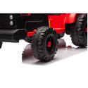 Traktor Na Akumulator CH9959B Z Przyczepą Czerwony 24V
