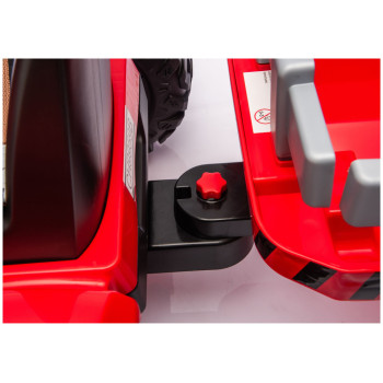 Traktor Na Akumulator CH9959B Z Przyczepą Czerwony 24V