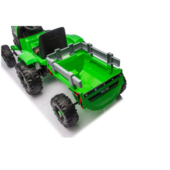 Traktor Na Akumulator CH9959B Z Przyczepą Jasno Zielony 24V