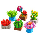 Klocki Konstrukcyjne Kwiaty Roślinki w Doniczkach 6 Sztuk 245 el.