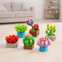 Klocki Konstrukcyjne Kwiaty Roślinki w Doniczkach 6 Sztuk 245 el.