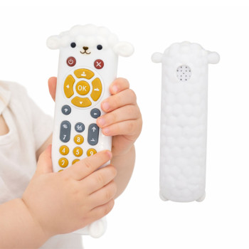 Pilot Interaktywny Edukacyjny Gryzak Światła Dźwięki Owieczka Biały