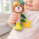 Pluszowa Grzechotka Miś Z Gryzakiem i Piszczałką Dla Niemowląt