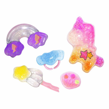 Zestaw Kreatywny DIY Żelowa Biżuteria Figurki Świecące w Ciemności