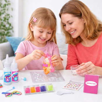 Zestaw Kreatywny DIY Żelowa Biżuteria Figurki Świecące w Ciemności