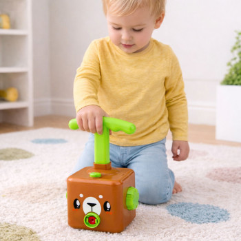 Wyrzutnia Balonów Autek Zabawka Edukacyjna Dla Dzieci Miś