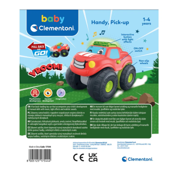 Samochód Pick-Up Handy Efekty Dźwiękowe Świetlne Clementoni 17544