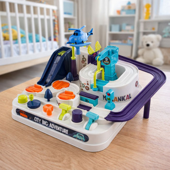 Samochodowy Tor Przeszkód Interaktywny Parking Edukacyjny 4 Auta